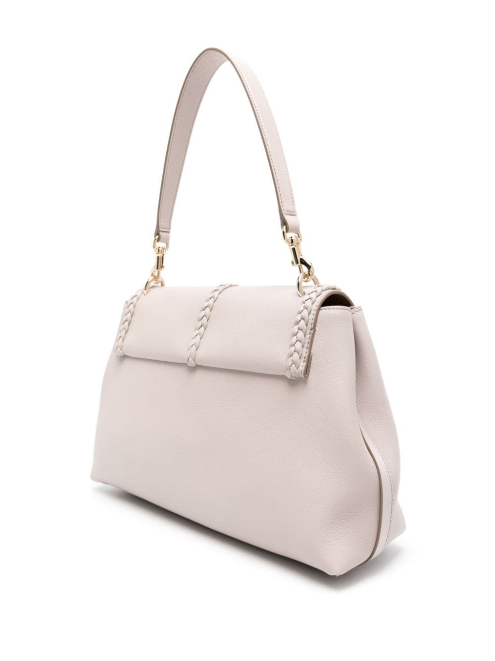 Shop Chloé Medium Penelope Shoulder Bag In Grey