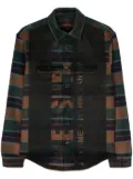 Pleasures plaid-check flannel shirt - Green