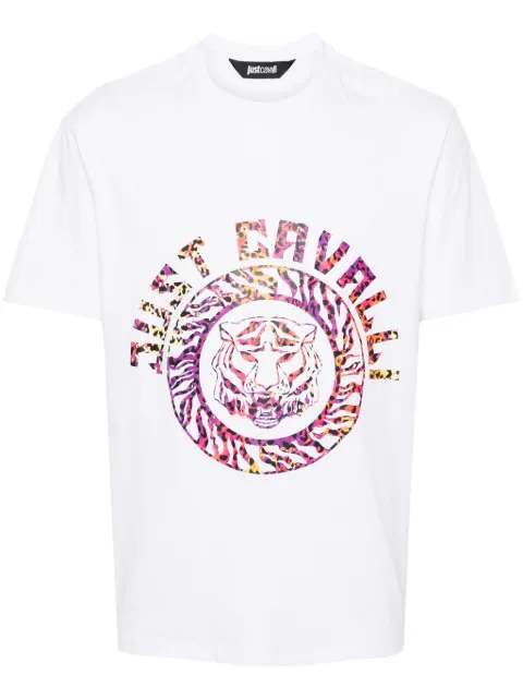Just Cavalli logo-print cotton T-shirt