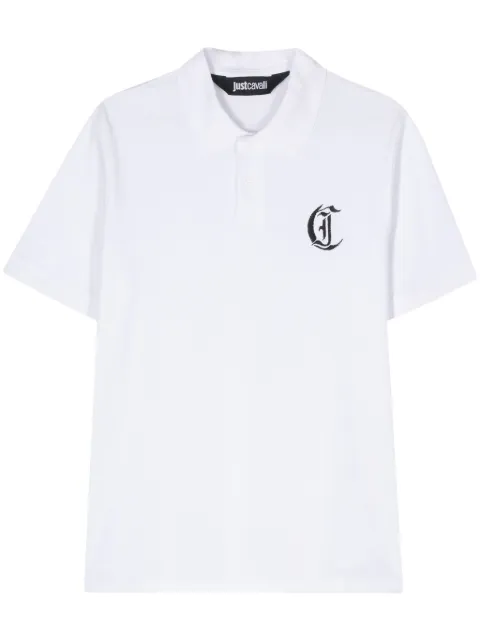Just Cavalli logo-embroidered polo shirt
