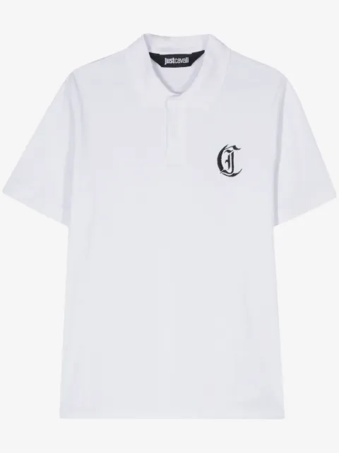 Just Cavalli logo-embroidered polo shirt