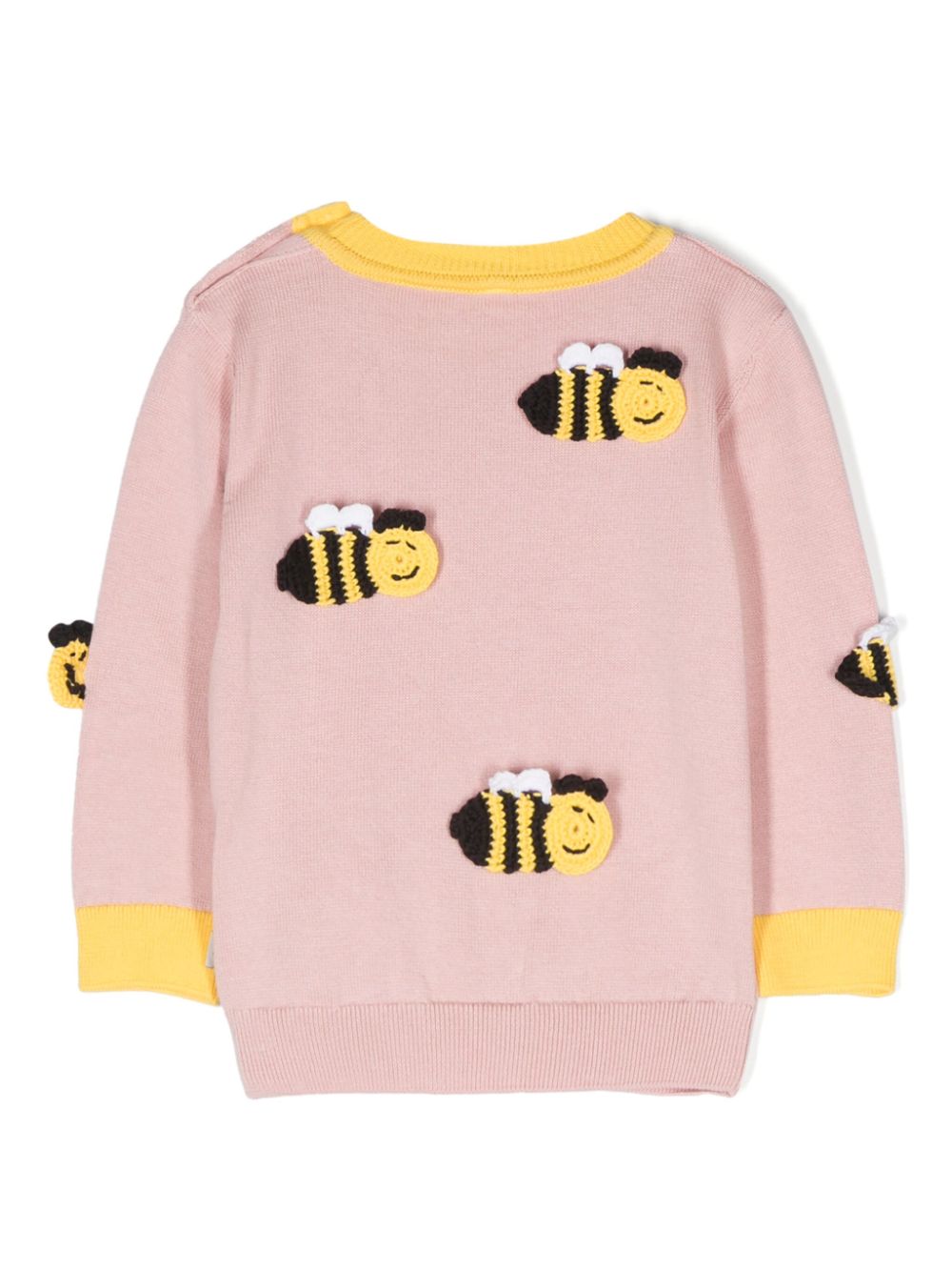 Stella McCartney Kids Katoenen trui met patch - Roze