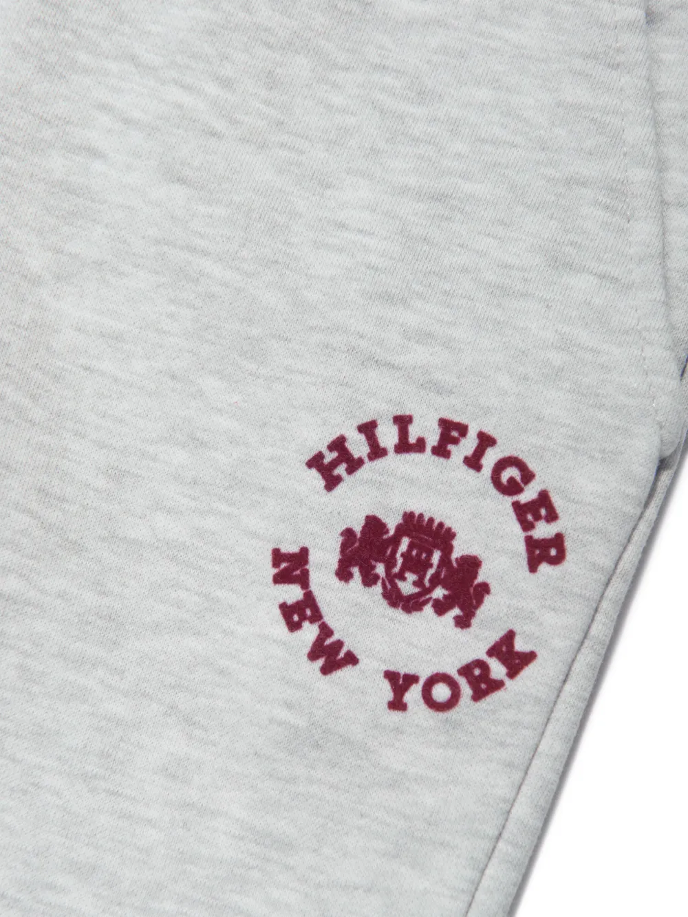 TOMMY HILFIGER JUNIOR CREST-EMBROIDERED TRACK PANTS