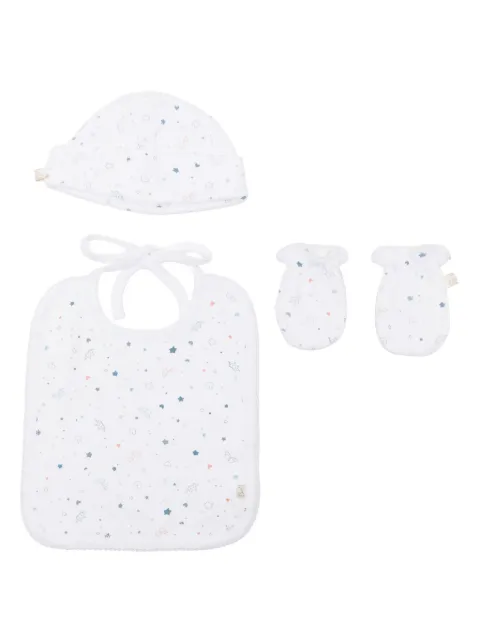 Marie-Chantal Angel Wing cotton bib set