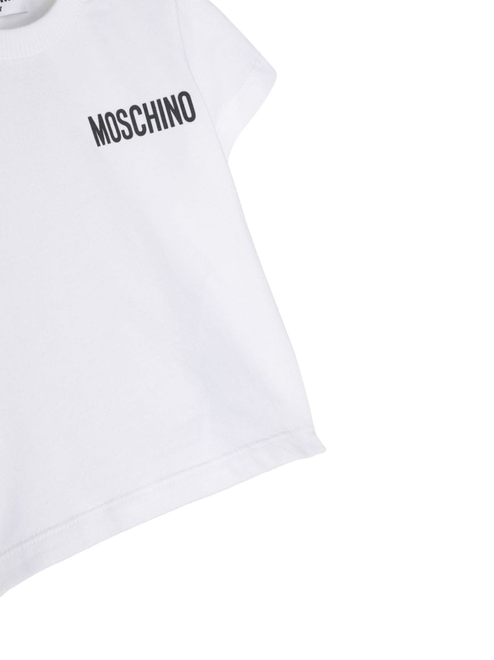 Moschino Kids Twee tuinbroeken met logoprint Rood