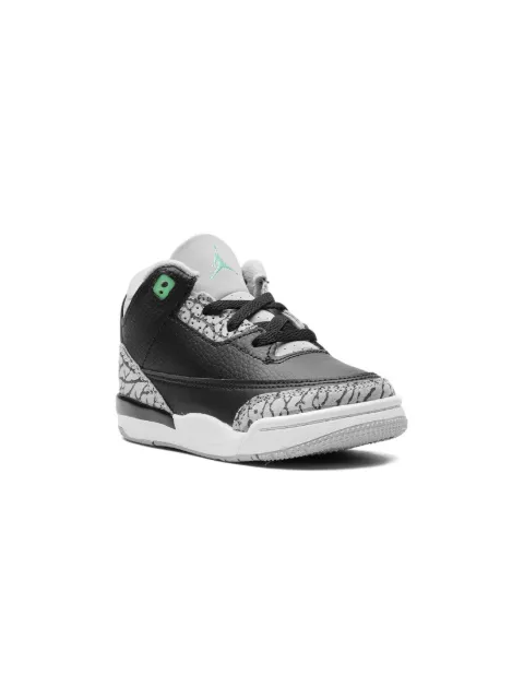 Jordan Kids tenis Air Jordan 3 Green Glow