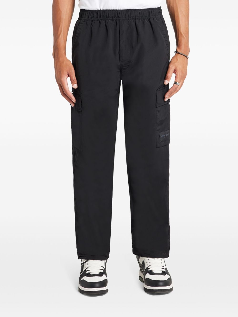 Shop Aape By A Bathing Ape Logo-patch Track Pants In Black