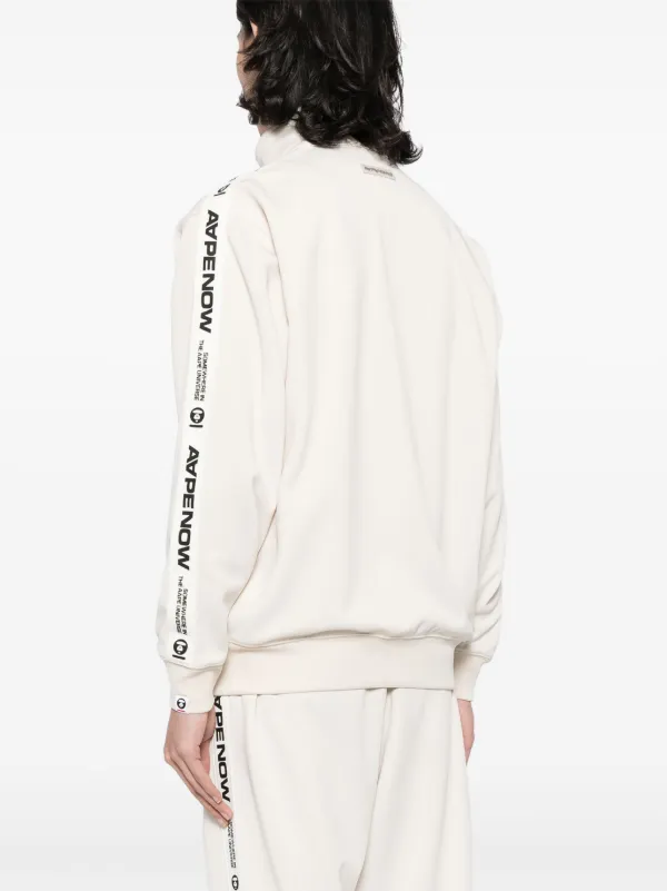 A BATHING APE ホワイト ジップアップジャケット