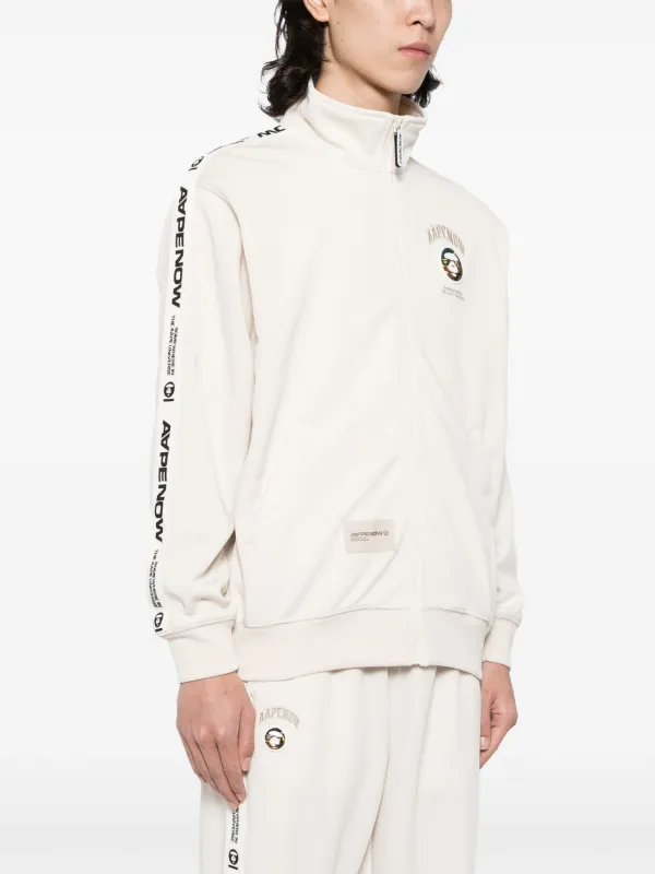 A BATHING APE ホワイト ジップアップジャケット