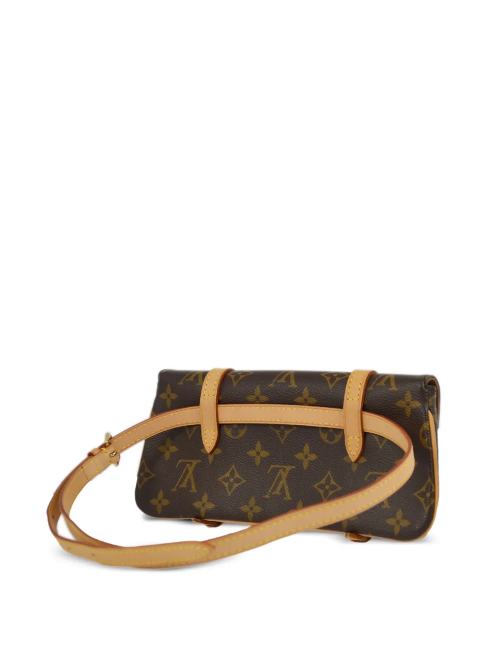 Pre-owned Louis Vuitton 2004 Pochette Marelle Belt Bag In Brown