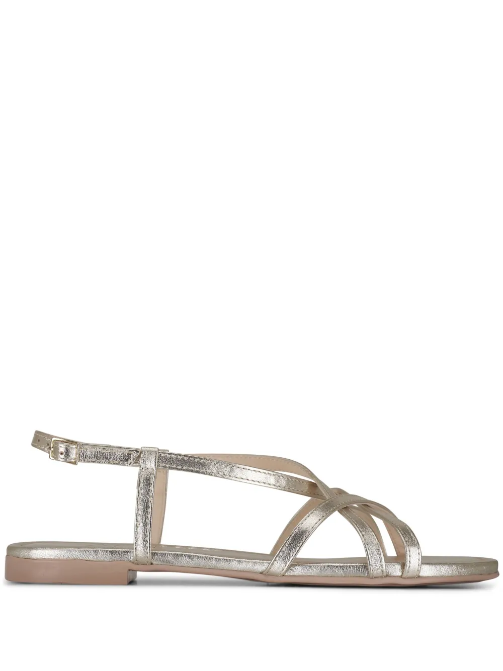 AGL slingback leather sandals Gold