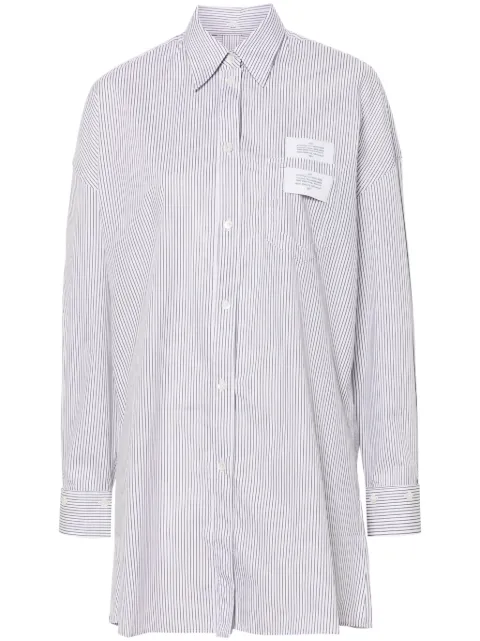 Rokh camisa con parche del logo y motivo de rayas