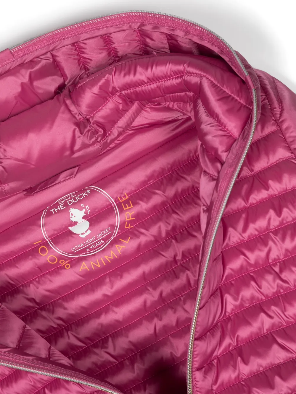 Shop Save The Duck Rosy Hooded Padded Jacket In Pink