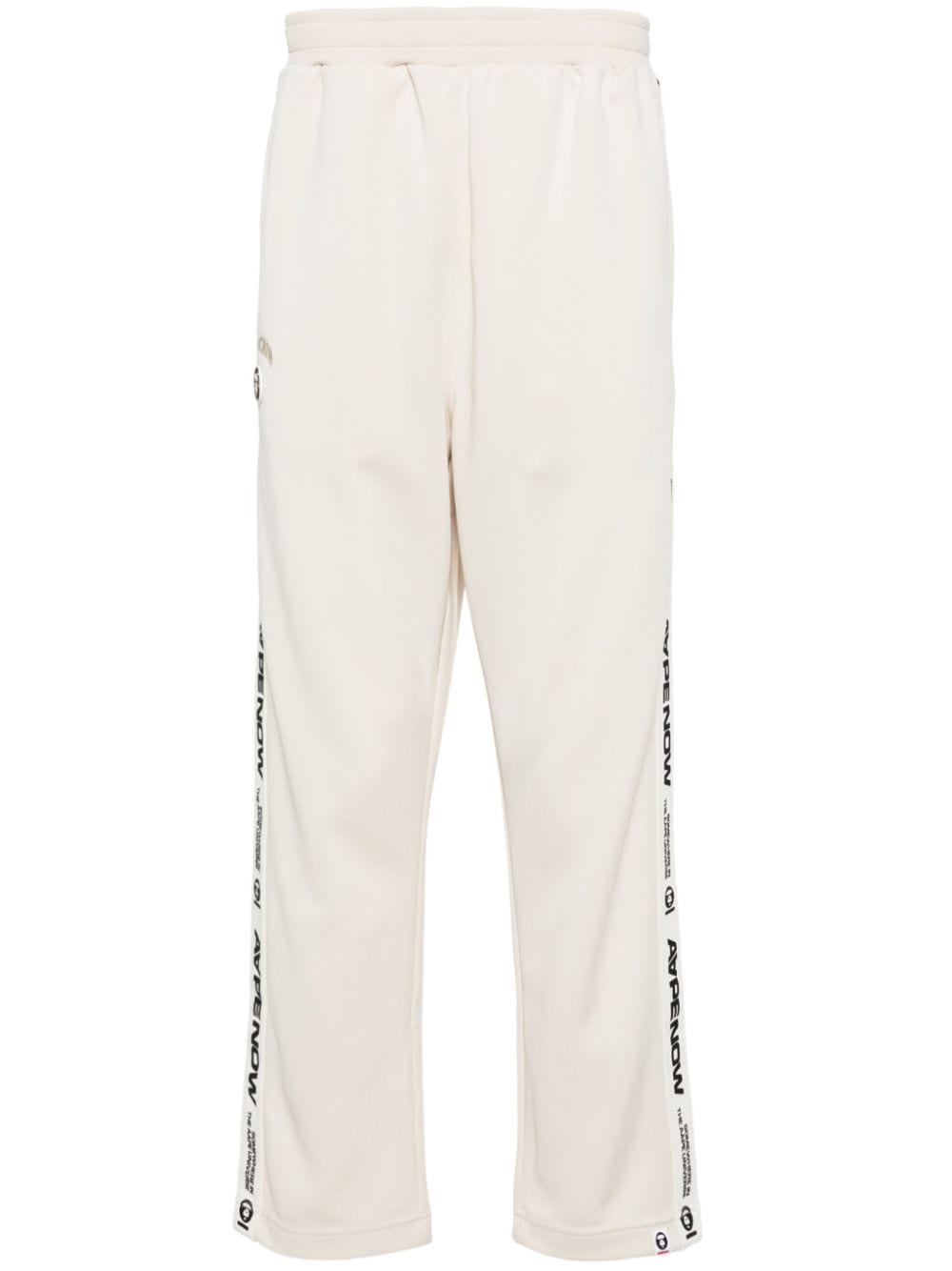 Aape By A Bathing Ape Logo-embroidered Track Pants In Neutrals