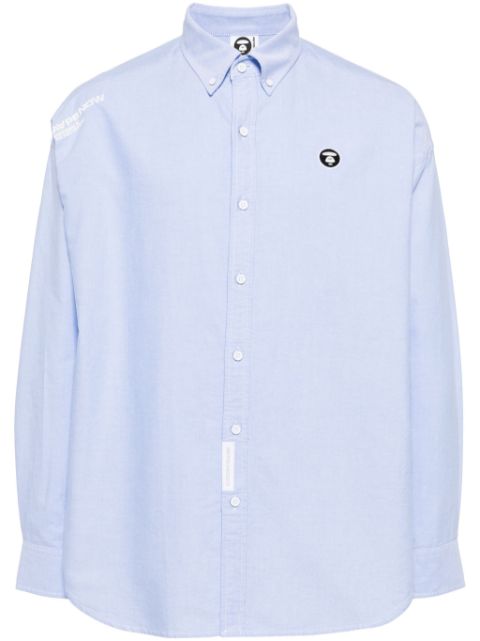 AAPE BY *A BATHING APE Milo-patch cotton shirt Men