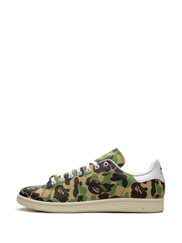 Adidas Stan Smith A Bathing Ape ABC Camo Sneakers Green FARFETCH AO