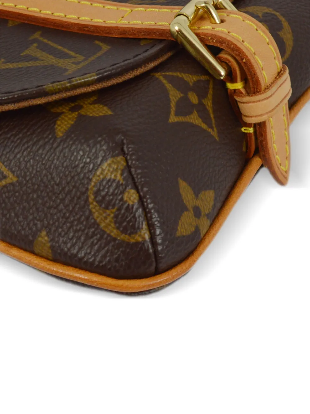 Pre-owned Louis Vuitton 2004 Pochette Marelle Belt Bag In Brown