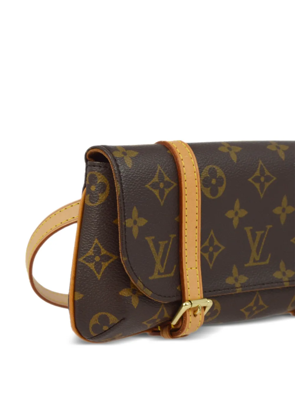 Pre-owned Louis Vuitton 2004 Pochette Marelle Belt Bag In Brown