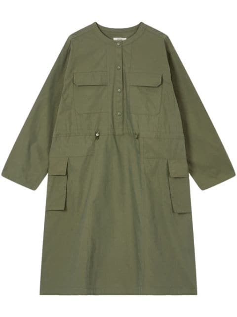 STUDIO TOMBOY twill-weave midi shirtdress