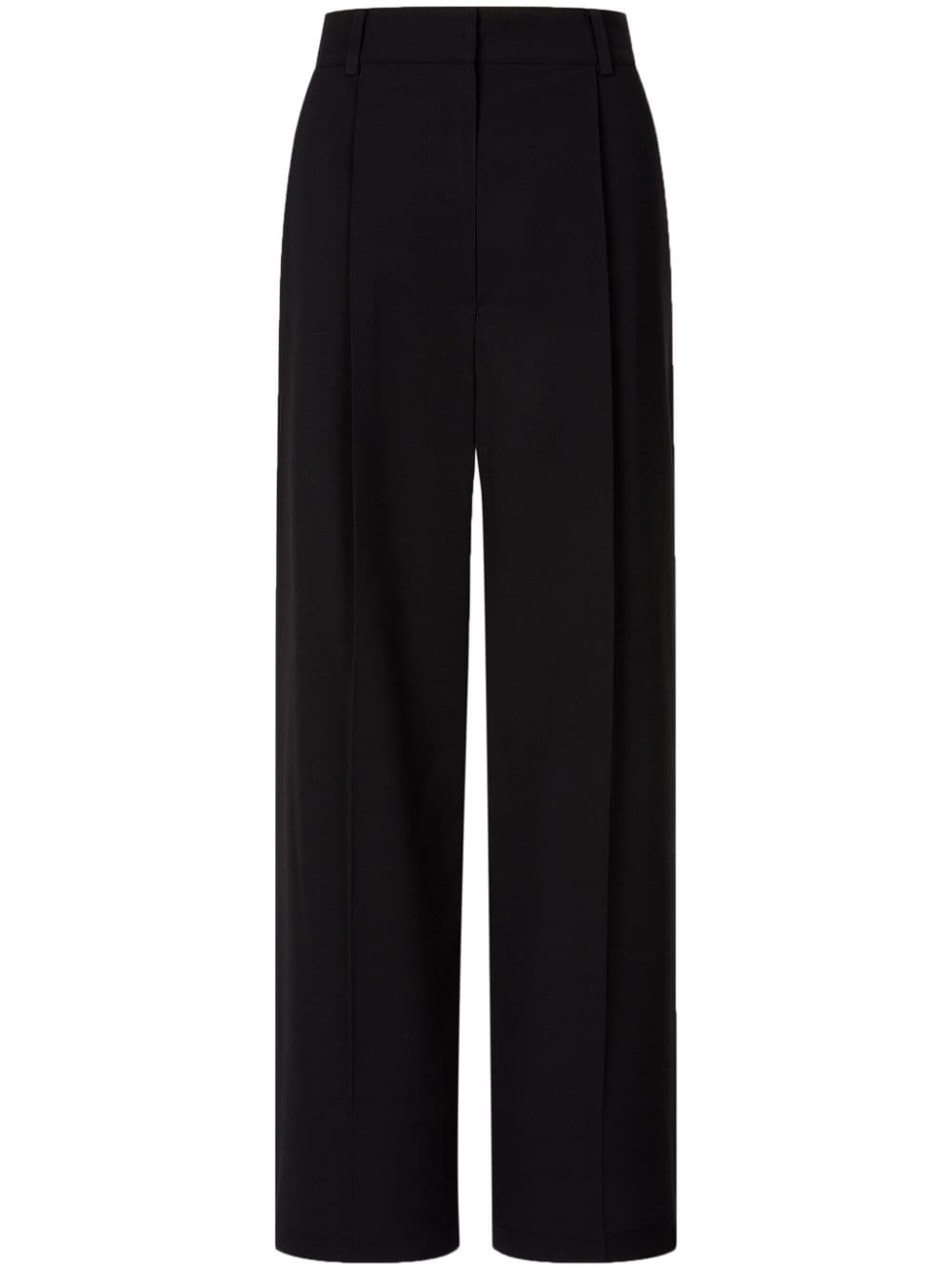 Studio Tomboy High-waist Wide-leg Tailored Trousers In Black