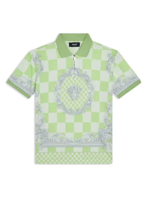 Versace Kids Polo Medusa Contrasto con stampa