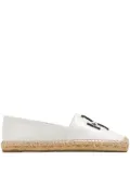 Tory Burch Double T leather espadrilles - White