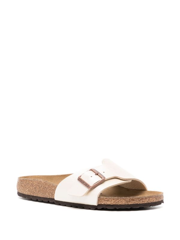 Birkenstock shops white slides