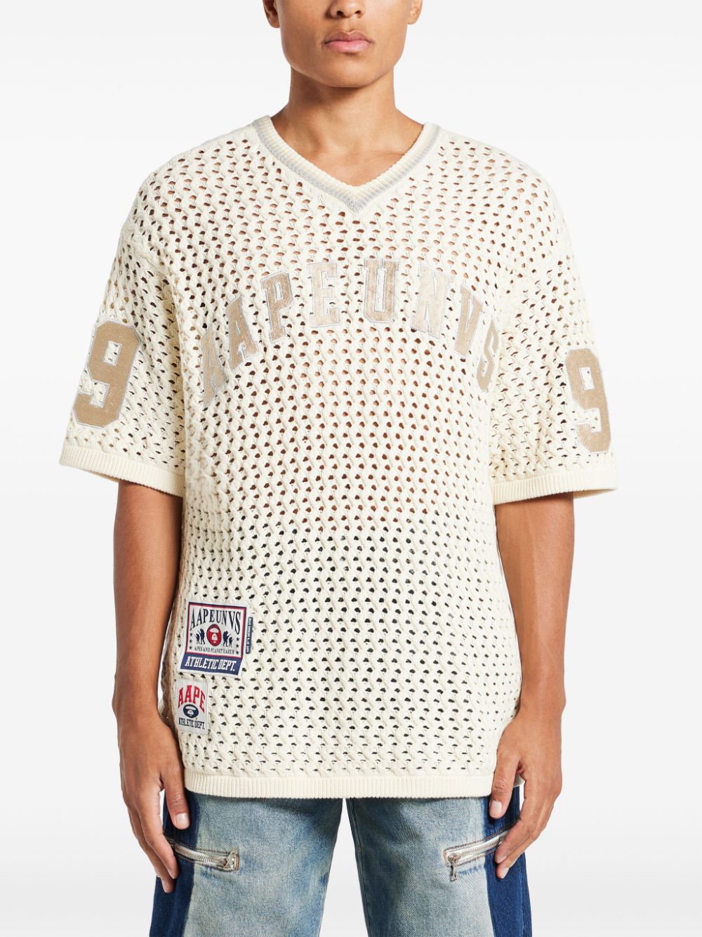 AAPE BY *A BATHING APE logo-appliqued T-shirt Men