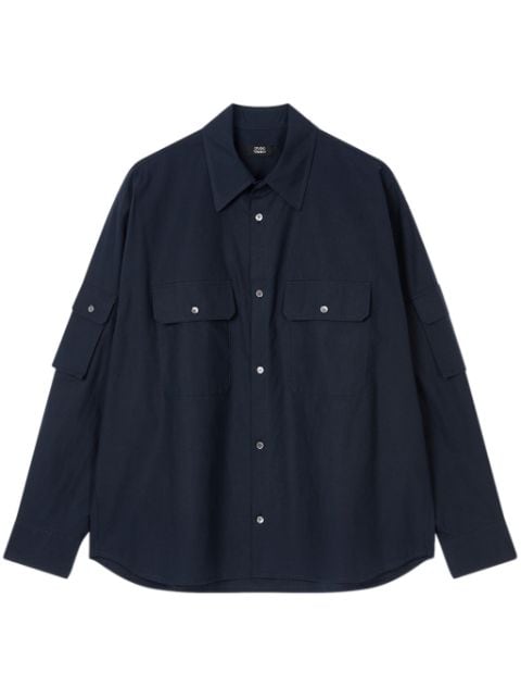 STUDIO TOMBOY multi-pocket cotton shirt