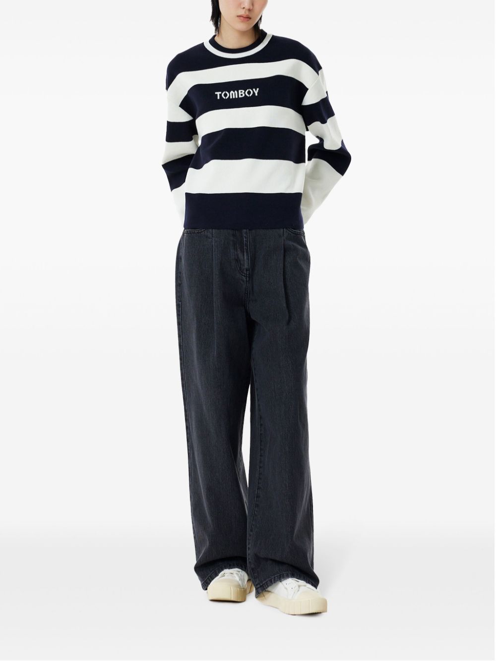 STUDIO TOMBOY STRIPED KNITTED JUMPER 