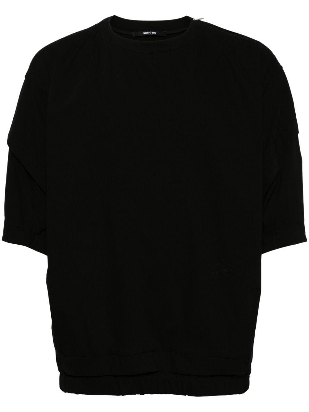 Songzio Underart Short-sleeve Sweatshirt In Black