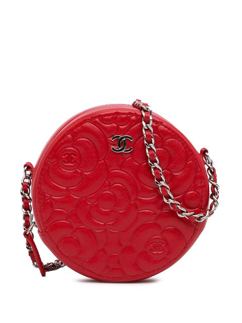 HOT SALE CHANEL 2019 Camellia Round crossbody bag Women