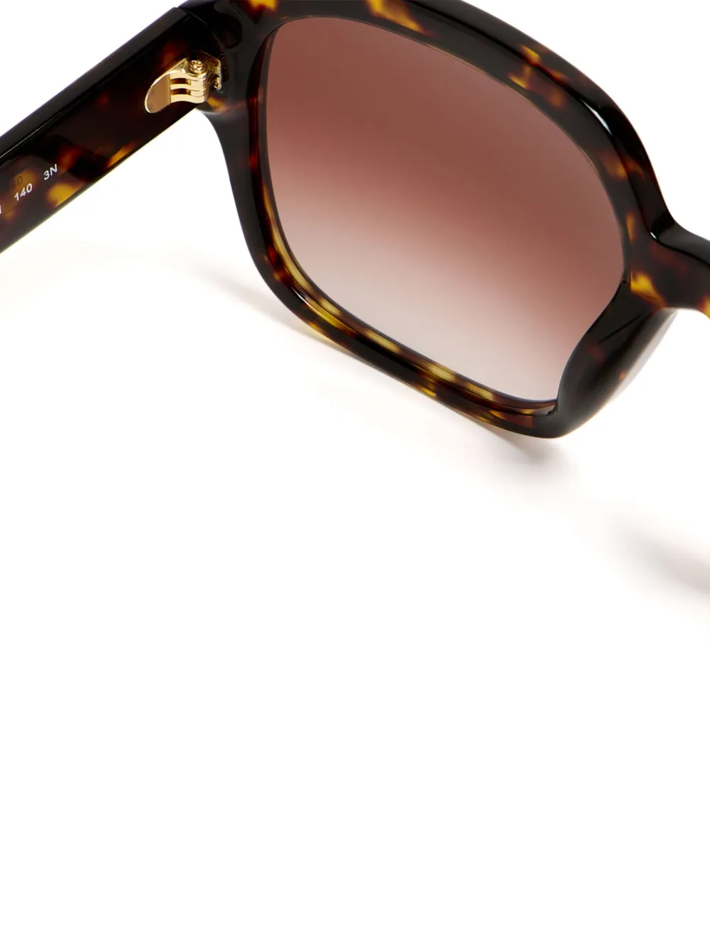 Tory Burch Zonnebril met oversized montuur Bruin