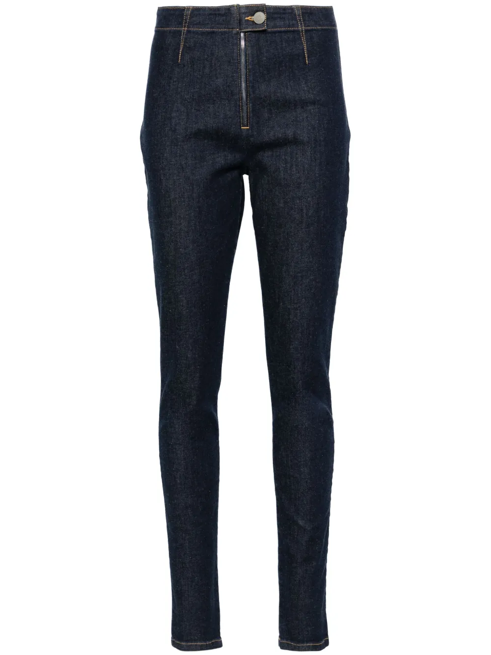 Alaïa high-rise skinny jeans | Blue | Image 1