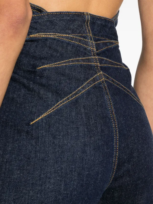 Alaïa high-rise Skinny Jeans | Blue | FARFETCH