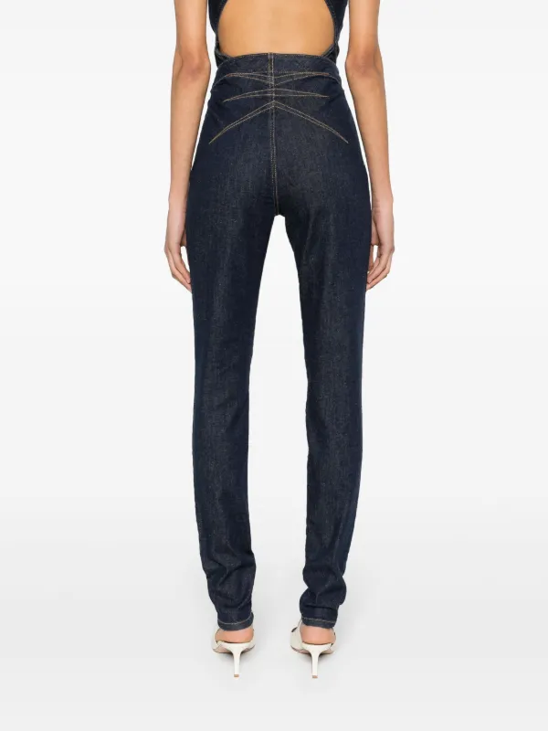 Alaïa high-rise Skinny Jeans | Blue | FARFETCH Alaïa high-rise Skinny Jeans | Blue | FARFETCH