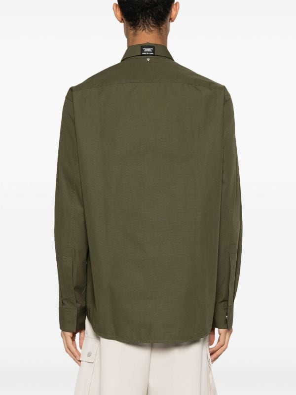 OAMC Ian Ripstop Shirt | Green | FARFETCH IN