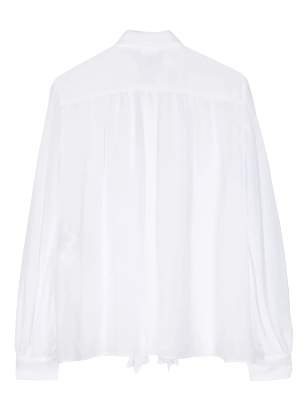 Noir Kei Ninomiya frill-detailing shirt - Wit