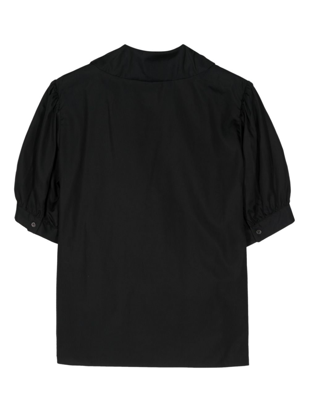 Shop Noir Kei Ninomiya Short-sleeve Cotton Shirt In 黑色