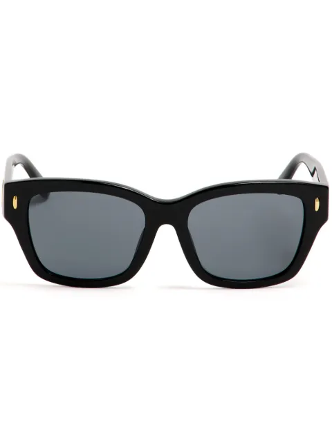 Tory Burch logo-plaque square-frame sunglasses