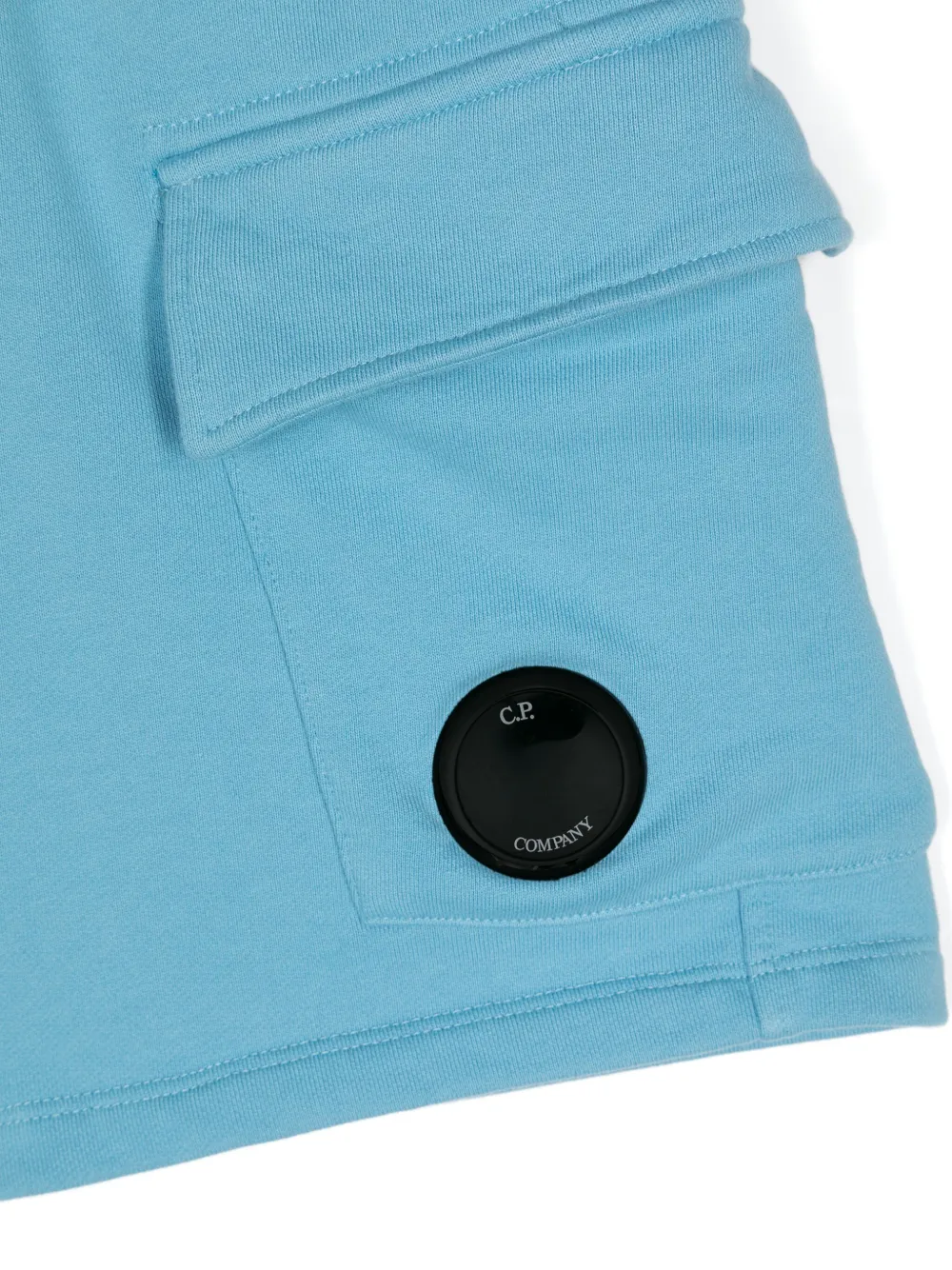 C.P. Company Kids Cargo trainingsshorts Blauw
