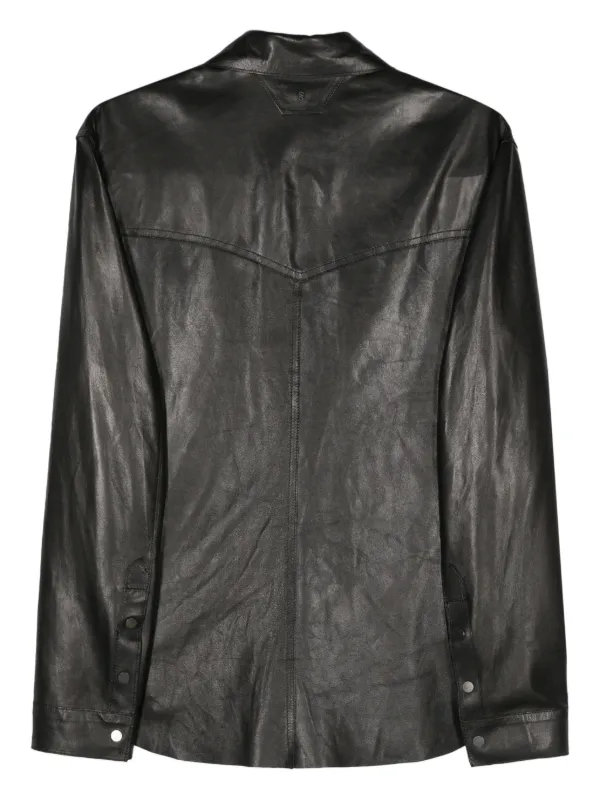 Salvatore Santoro Leather Jacket Made In Italy Shipping from