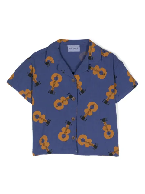 Bobo Choses Acoustic-Guitar-print cotton shirt