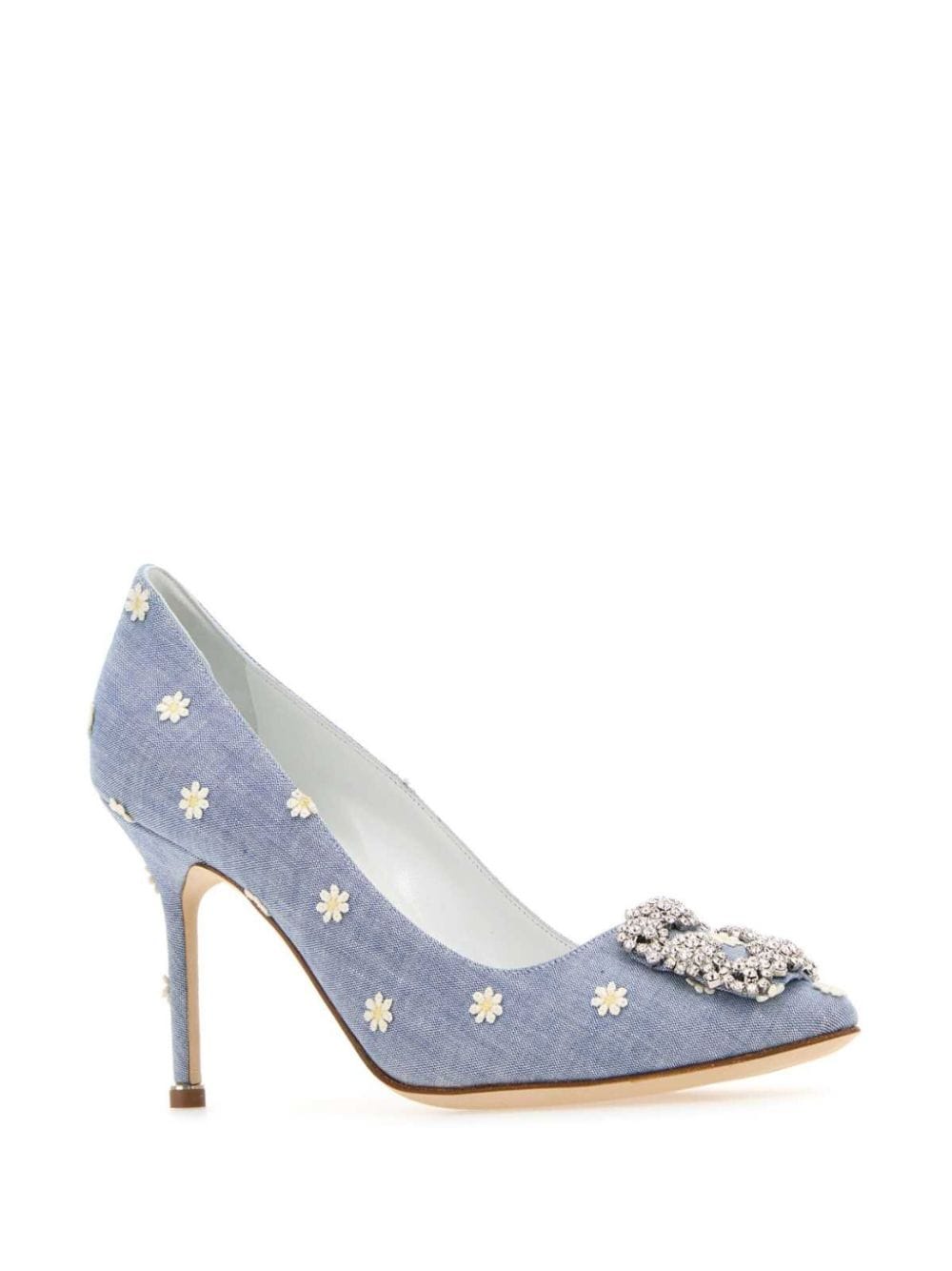 Manolo Blahnik Hangisi 85 mm pumps - Blauw