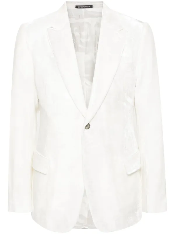 Emporio Armani ベルベット シングルジャケット - Farfetch