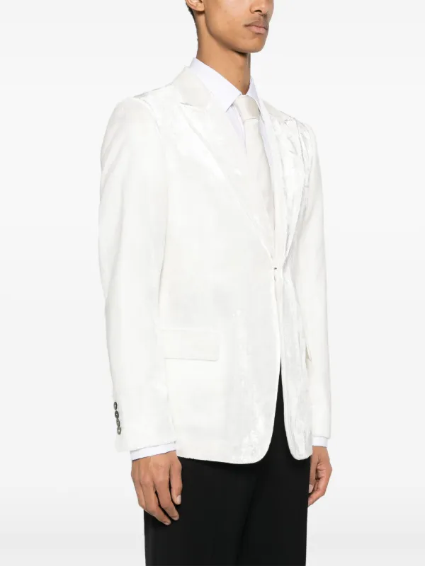 Emporio Armani ベルベット シングルジャケット - Farfetch