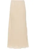 By Malene Birger Biancos seersucker maxi skirt - Neutrals