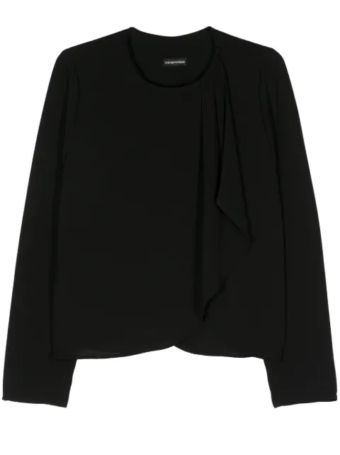 Emporio Armani Armure crepe wrap jacket