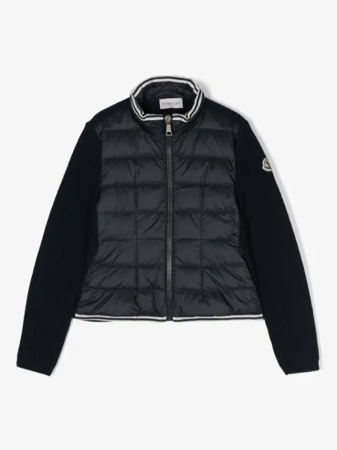 Moncler Enfant doudoune à logo appliqué