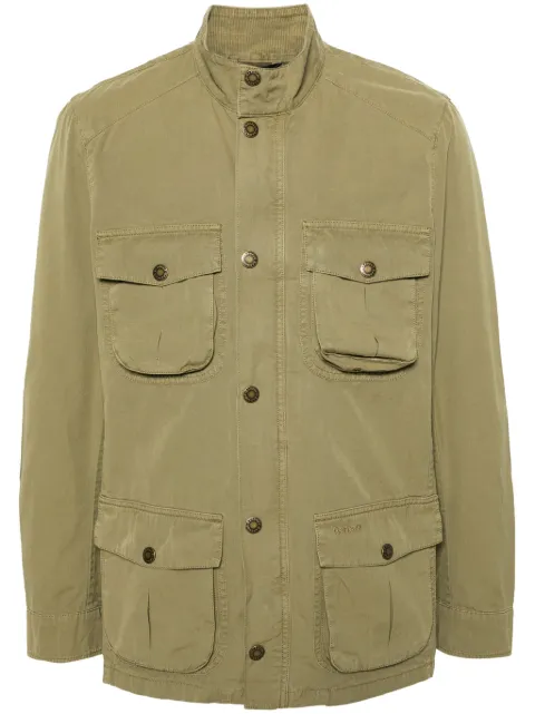 Barbour press-stud cotton cargo jacket